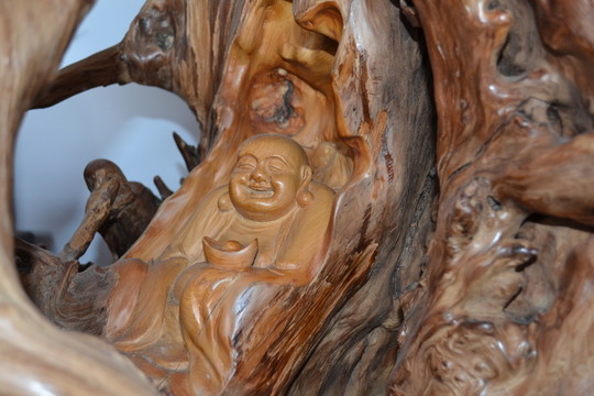 檀木雕刻 千年樹(shù)根