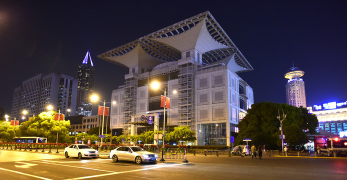 上海城市規(guī)劃展示館 夜景