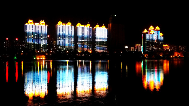 吉林夜景 江城風(fēng)光