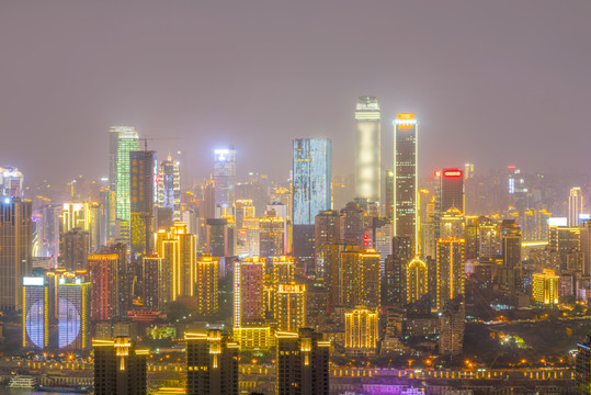 重慶渝中半島夜景大畫幅