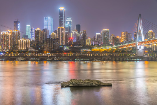 重慶渝中半島夜景大畫幅
