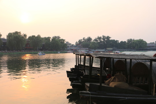 后海夕陽