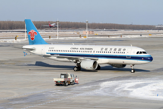 南航航班 飛機 沈陽機場