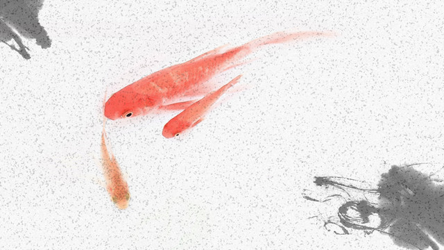 手繪風(fēng)格金魚