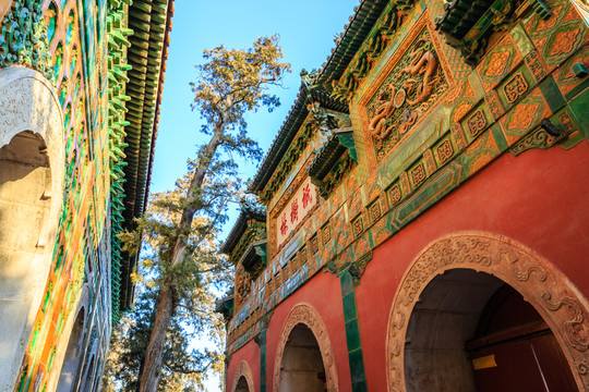 頤和園萬壽山祇樹林牌坊
