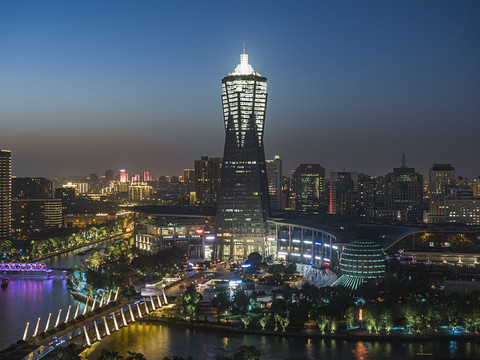 西湖文化廣場夜景