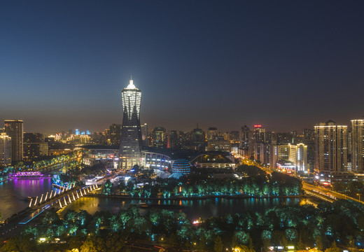 西湖文化廣場夜景