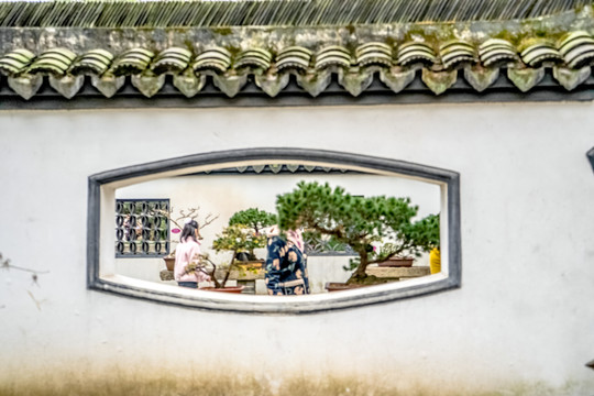 中式圍墻 青瓦圍墻 高清大圖
