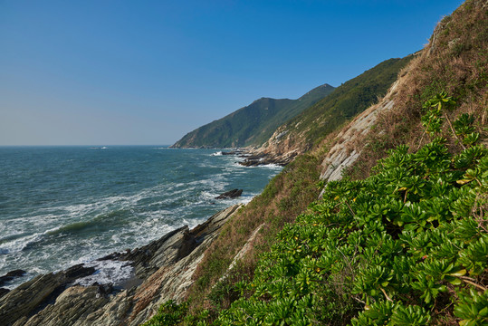西沖海浪礁石