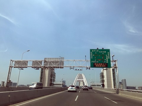 上海高速路 城市交通 立體交通