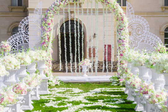 婚禮鮮花步道