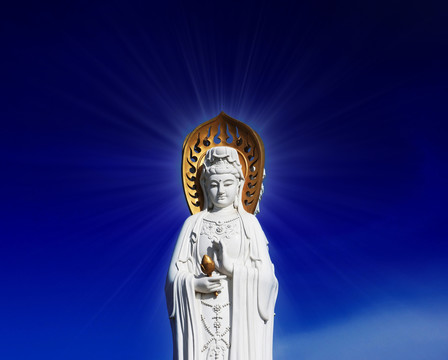 南海觀音像 海上巨像