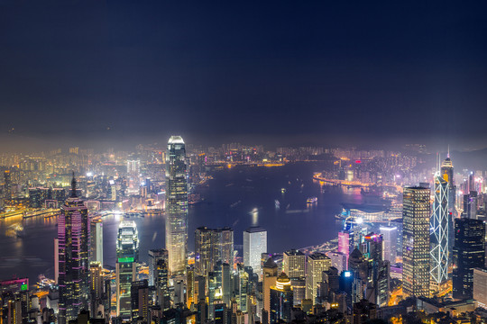 香港維港夜景
