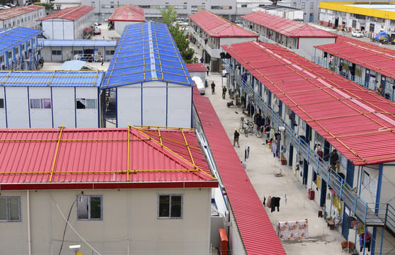 民工臨時居住區(qū)