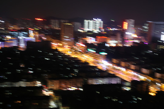虛焦城市夜景