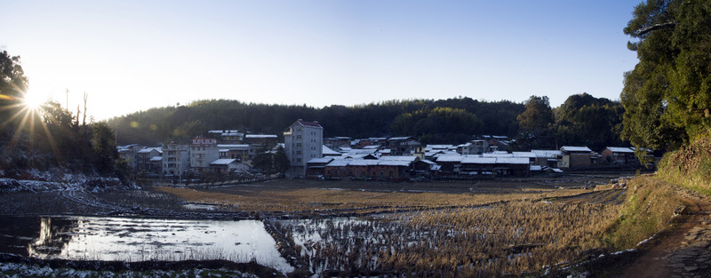 雪后寶珠古村