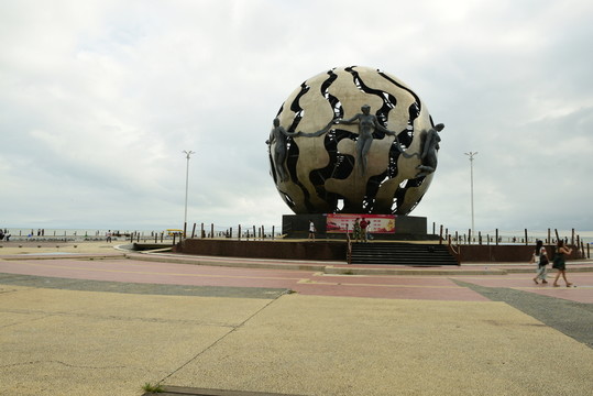 北海银滩雕塑 潮