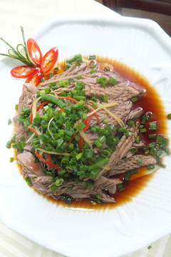 蔥油腰花
