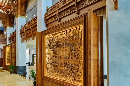 中國(guó)木雕博物館中廳