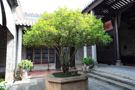 粵東會(huì)館 庭院一角