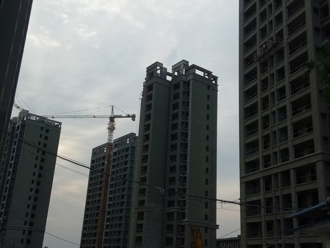 在建樓房 建筑施工 施工樓盤