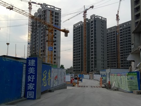 在建樓房 建筑施工 施工樓盤