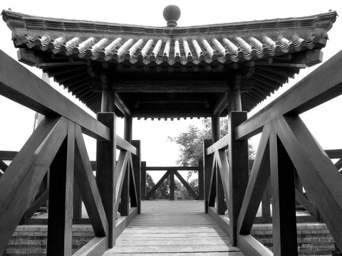 仿古建筑 木制建筑