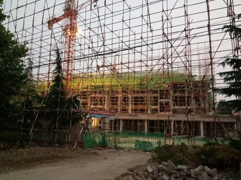建設(shè)中樓盤樓房 建筑工地