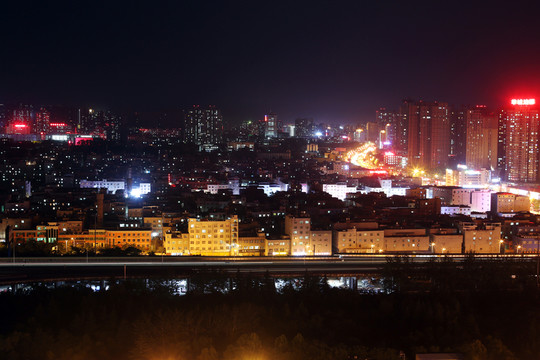 城市夜景 西安長(zhǎng)安區(qū)