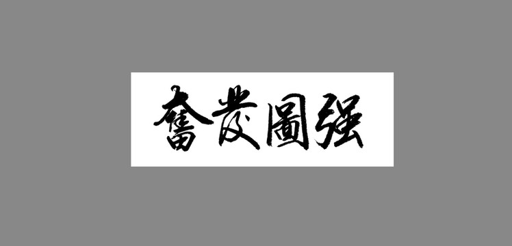 奮發(fā)圖強
