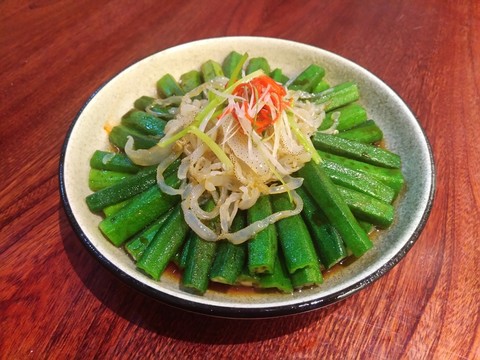 海蜇炒秋葵