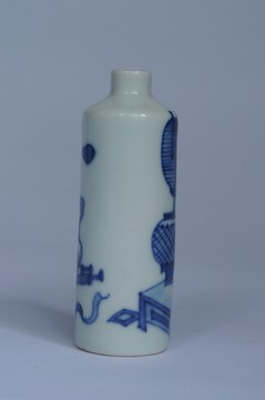 青花鼻煙壺 清代