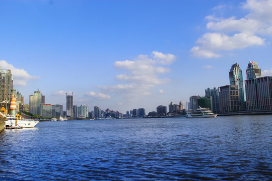 夕陽碧波南外灘
