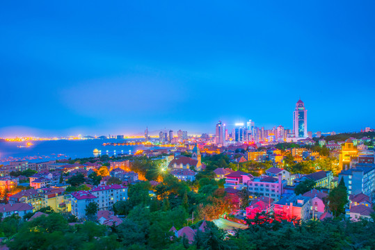青島夜景 老城夜景