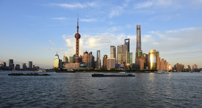上海陸家嘴建筑群風光