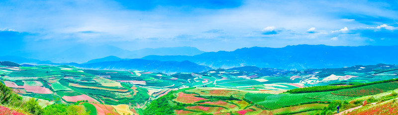 東川紅土地全景