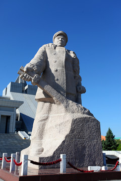 鐵人 雕塑 圓雕
