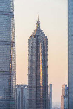 上海陸家嘴黃昏風(fēng)光