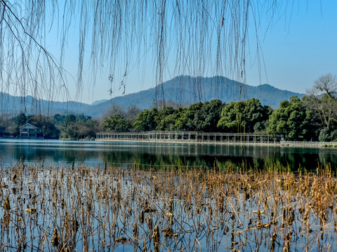 西湖風(fēng)光 杭州西湖全景 西湖
