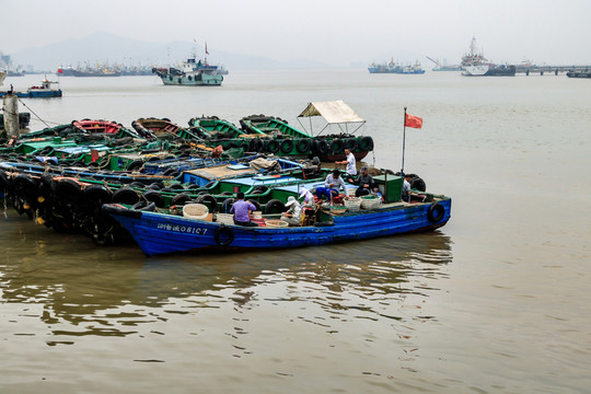 補網(wǎng) 勞動 修補 補魚網(wǎng) 補漁