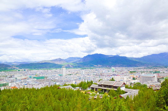麗江古城全景