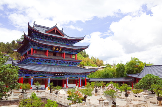 亭臺(tái)樓閣 古建筑 麗江木府