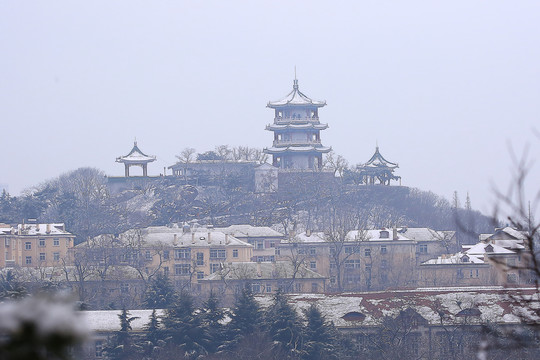青島小魚山遠(yuǎn)眺 小魚山景區(qū)