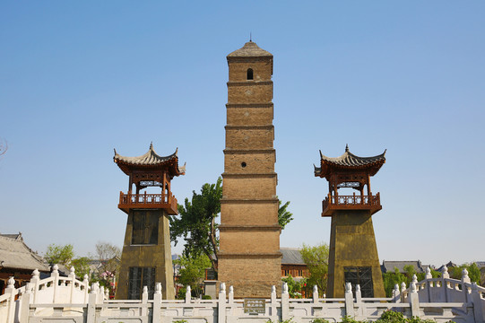 洛陽洛邑古城文峰塔