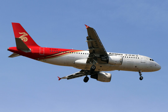 深圳航空 飛機(jī)降落