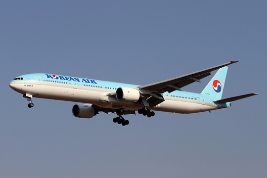 大韓航空公司 飛機(jī)降落