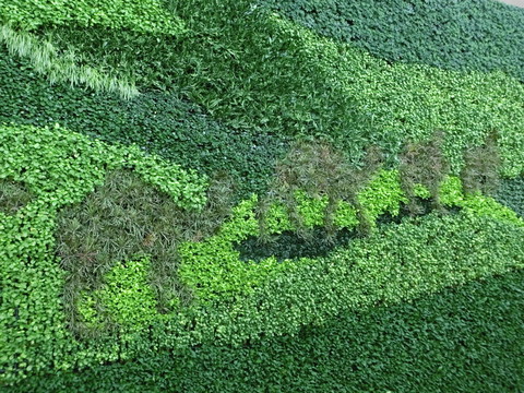 植物背景墻 絲綢之路背景墻