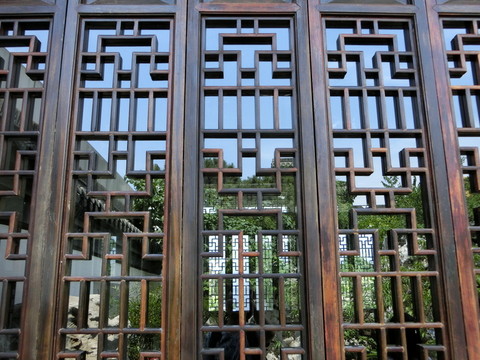 窗格 中式窗戶