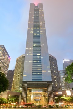 廣州中天廣場 廣州中信大廈夜景