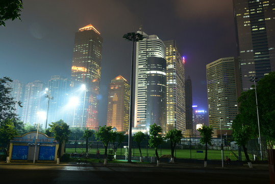 廣州中天廣場 廣州中信大廈夜景